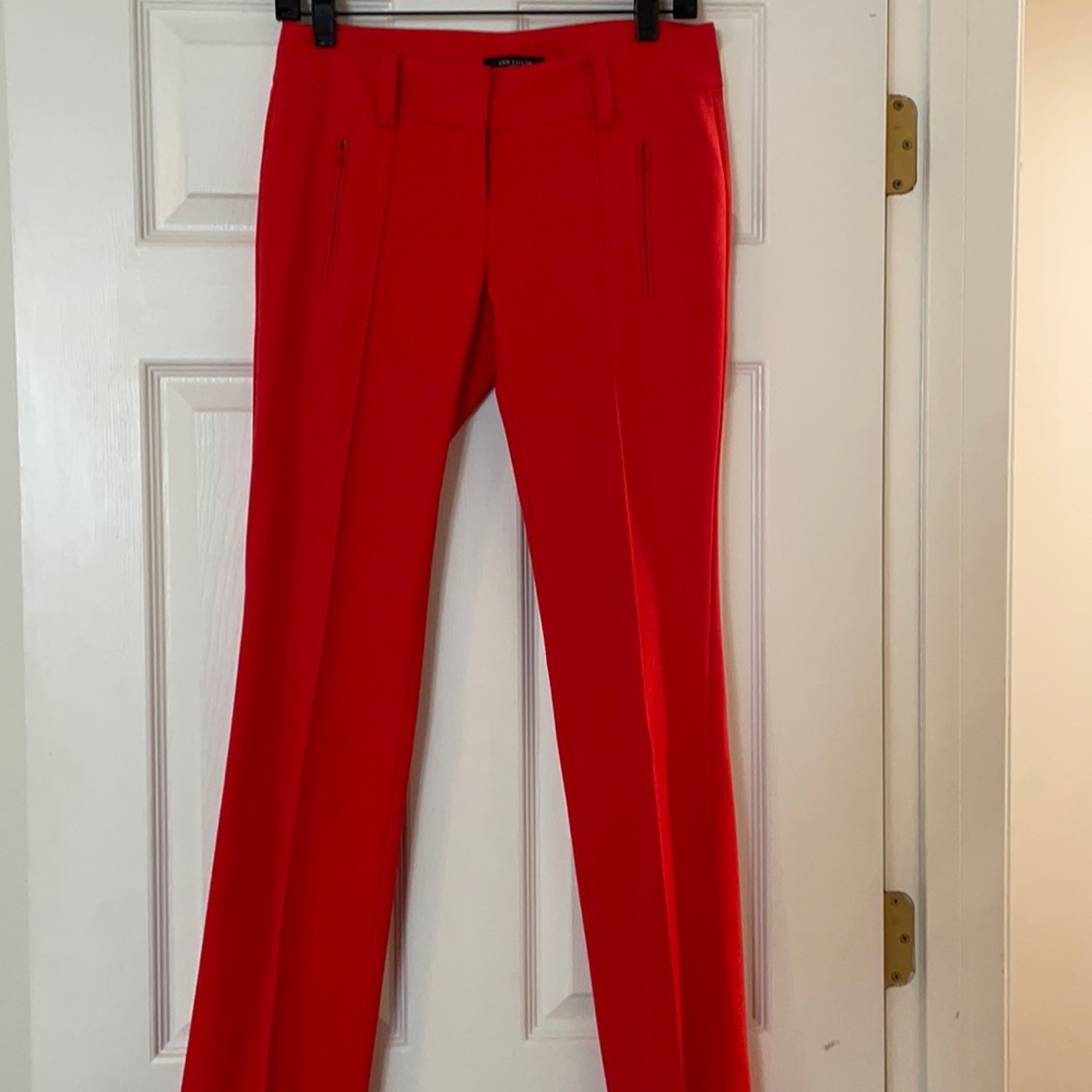 Red Ann Taylor dress pants